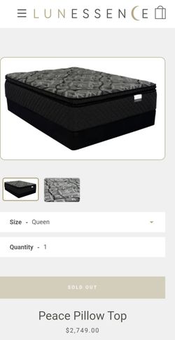 Queen Luxury 16" Pillowtop Mattress - Box Spring & Bed Frame Optional