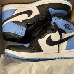UNC Jordan 1 blue toes!!