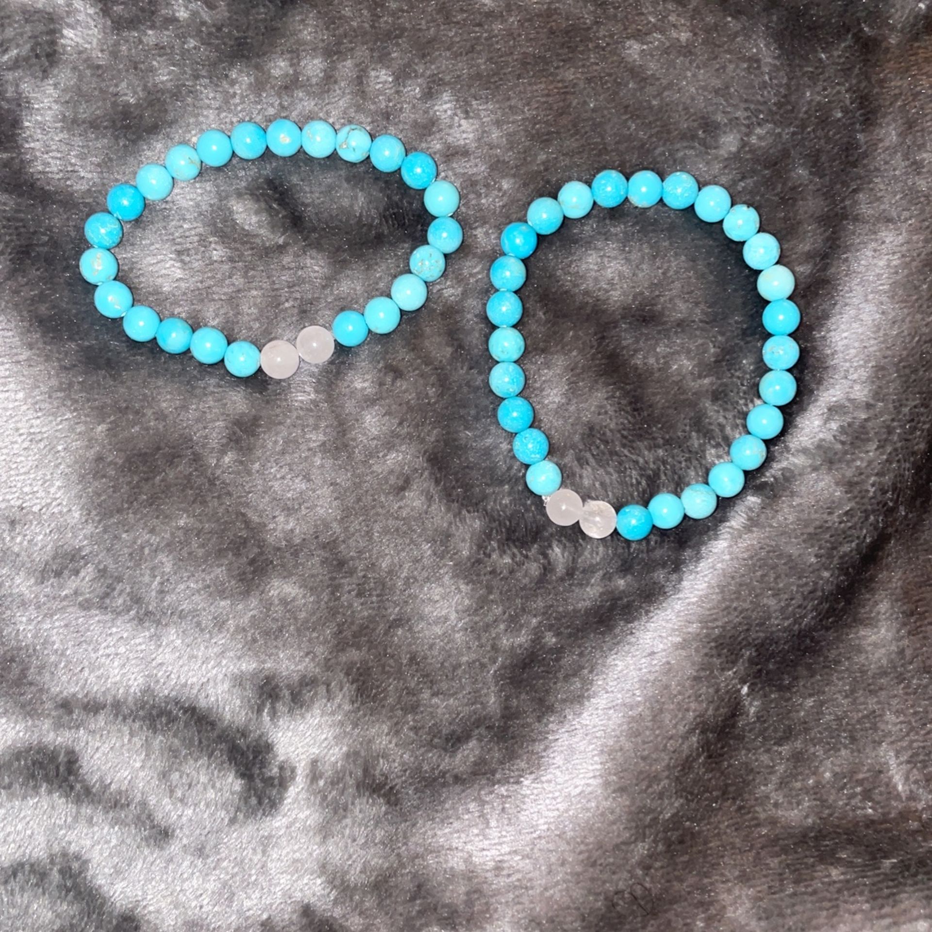 Blue Turquoise Beaded Bracelet