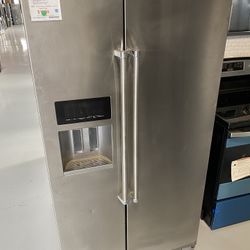 KitchenAid Stainless Steel 24.8 Cu. Ft. Standard Depth Side-by-Side Refrigerator With Exterior Ice And Water