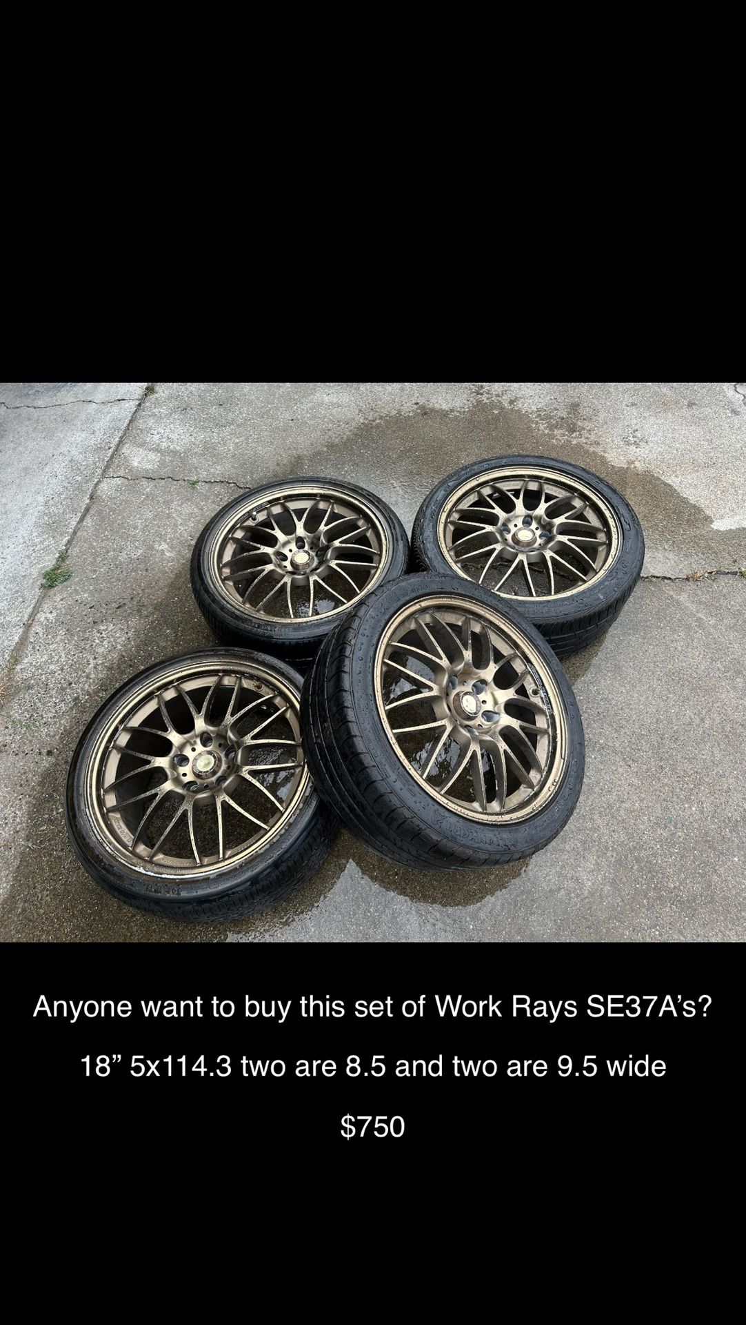 18” Volk Racing SE37A’s 5X114.3