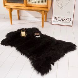 2x3ft faux sheepskin fur area rug,pallet