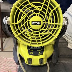 Ruining ONE+ 18V Cordless 7-1/2 in. Bucket Top Misting Fan (Tool Only)