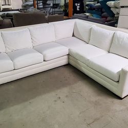 Century Furniture White Sectional Sofa