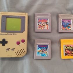 Original Gameboy (DMG-01) Untested And 4 Games