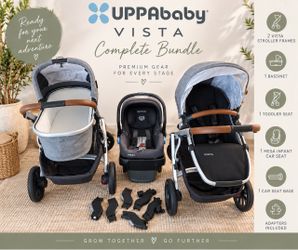 UPPAbaby Vista Stroller Bundle + Mesa Car Seat + Bassinet