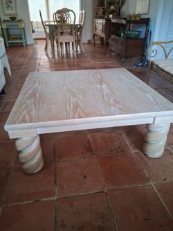 Wood coffee table natural light color