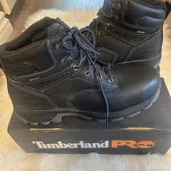 New in box Men’s Timberland PRO® 6" TiTAN EV Waterproof Composite Toe Black 11.5