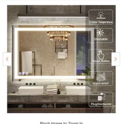 Led wall mirror