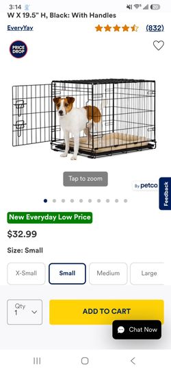 Dog/cat crate small 17.5x24x19 5 high