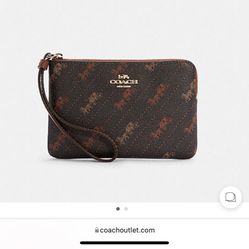 Coach Wrist Wallet New Original 