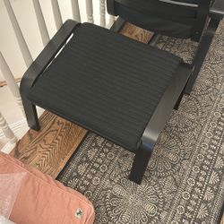 IKEA Poang Chair (black On Black Brown)