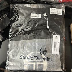 Black men or women oversize t shirt original Italian brand Sergio Tacchini 