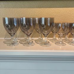 Schott Zweisel Smokey Ribbed Base Cordial Stemware Set of 24
