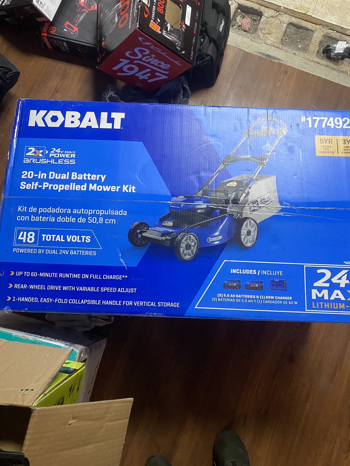 Kobalt 24v  20” Dual Battery Self Propelled Mower Kit
