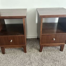 Wood TV Stand & End Tables