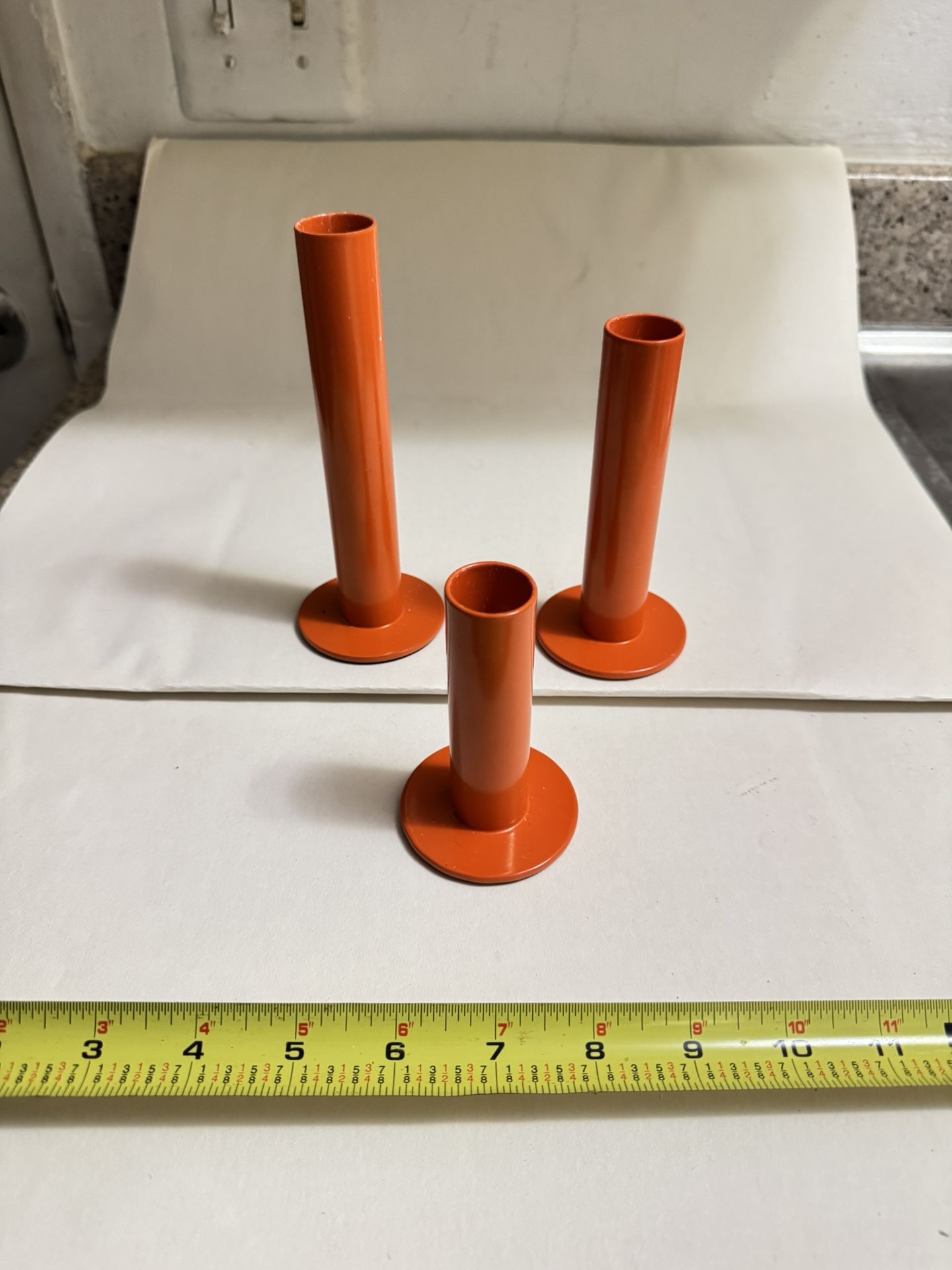 IKEA Orange Metal Candle Holder