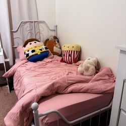 White Twin Bed frame