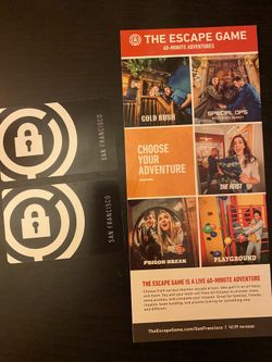 2 SF Escape Room Tickets