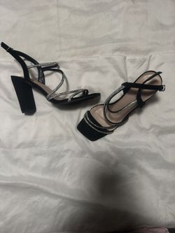 Black Sparkly Heels