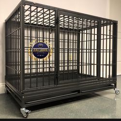 Dog pet cage kennel size 48” xl with grid and tray new in box 📦