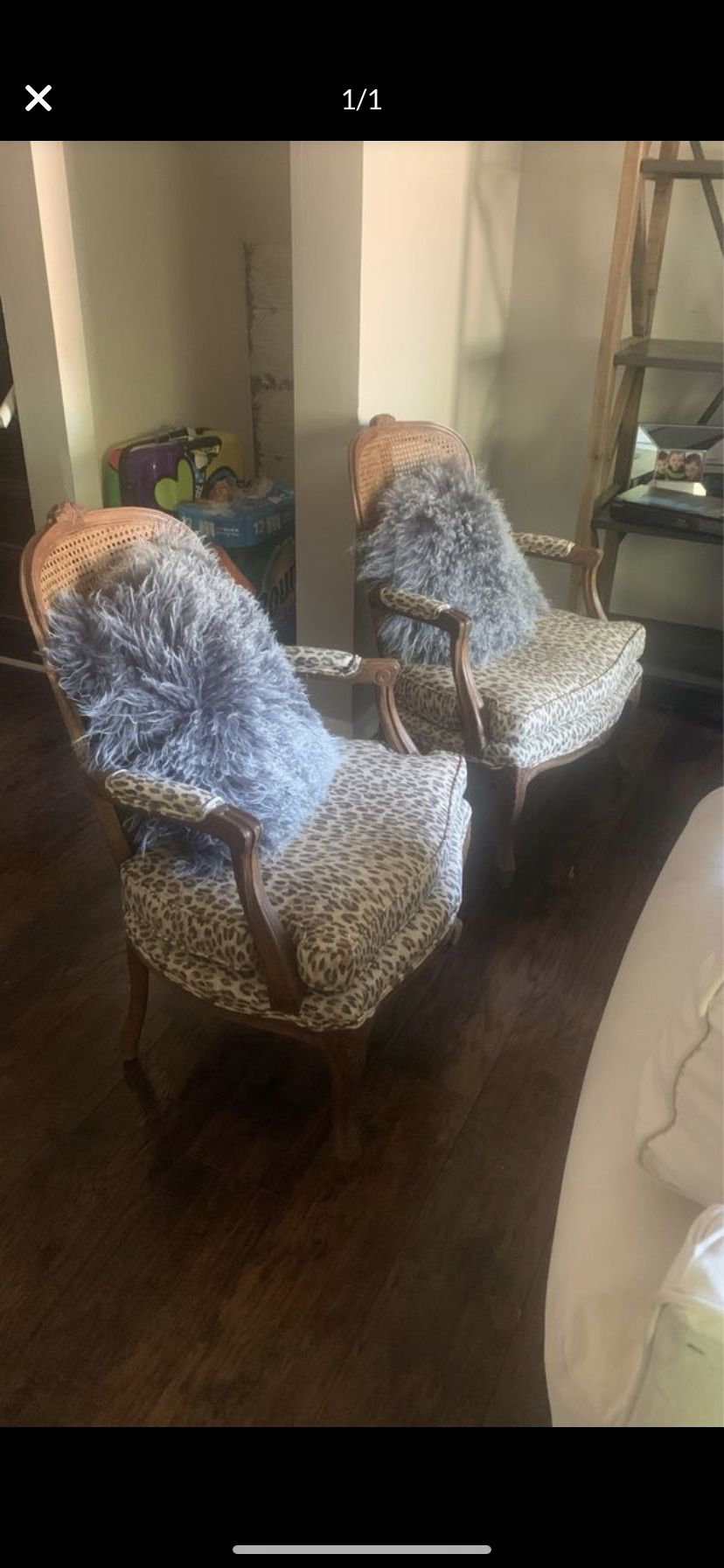 Cane barrel chairs