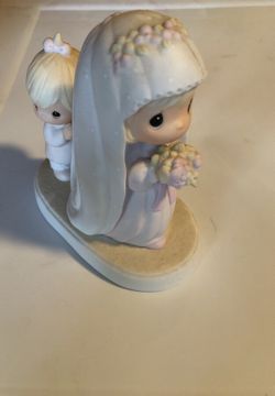 Precious moments retired* god bless the bride