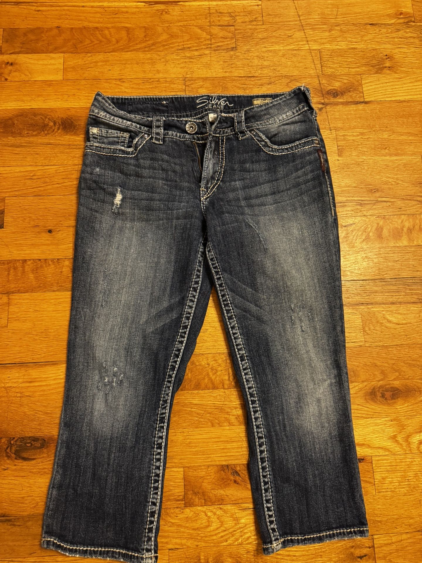 Women’s Silver Capris