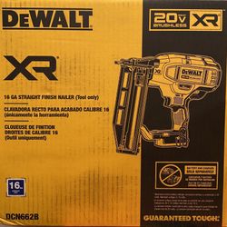 Dewalt 16 Gauge Straight Finish Nailer TOOL ONLY