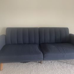 Round Arm Convertible Sofa 81.5 “