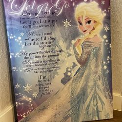 Frozen Wall Canvas Picture 