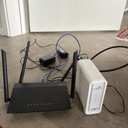 Arris modem and asus router 