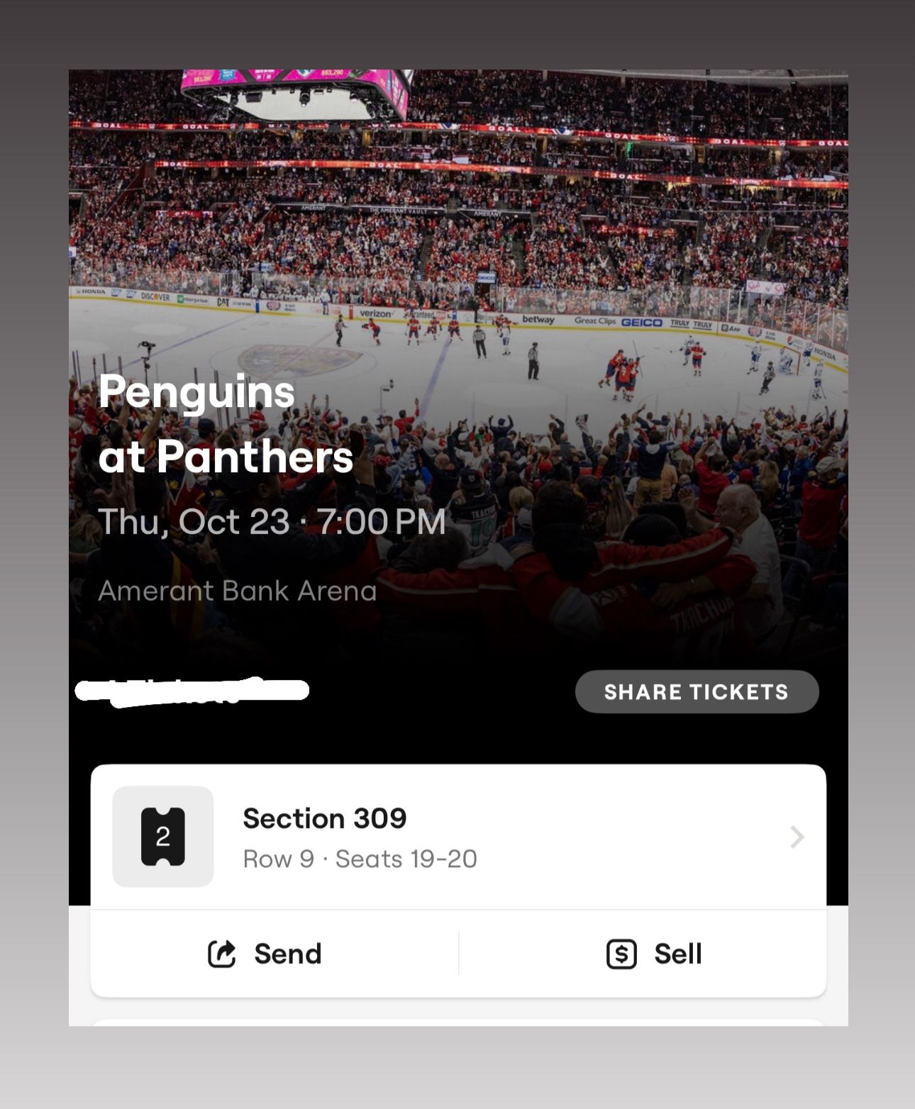 Panthers 10/23 Penguins