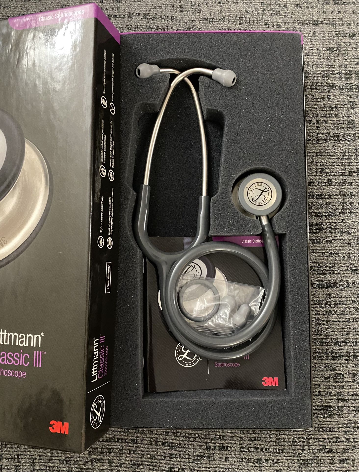 Littmann Stethoscope Classic 3 Gray