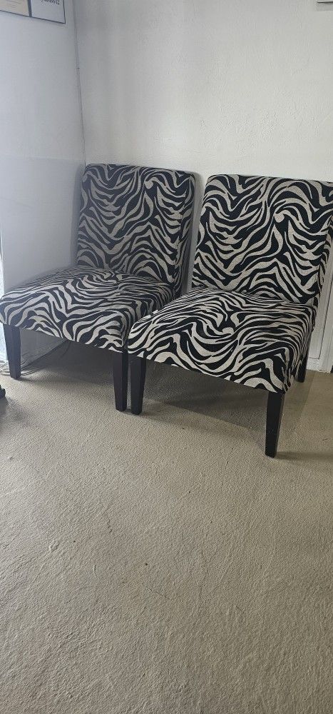 Zebra Accent Chairs