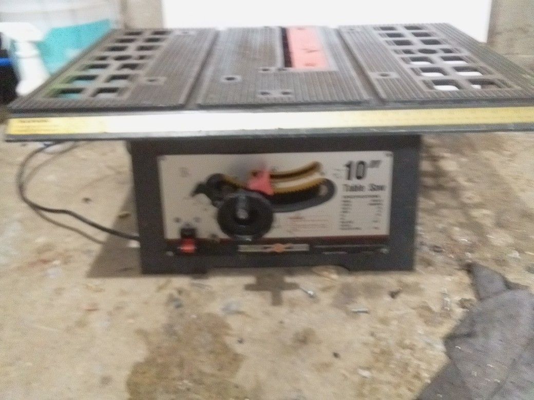 10" table saw MODEL 09647X