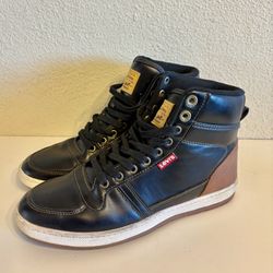 Levi's Z83133* Mens Stanton Burnished Black Hightop Sneaker Shoe Size 7.5 M