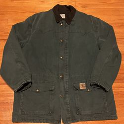 Vintage Carhartt Green Jacket Size Large 