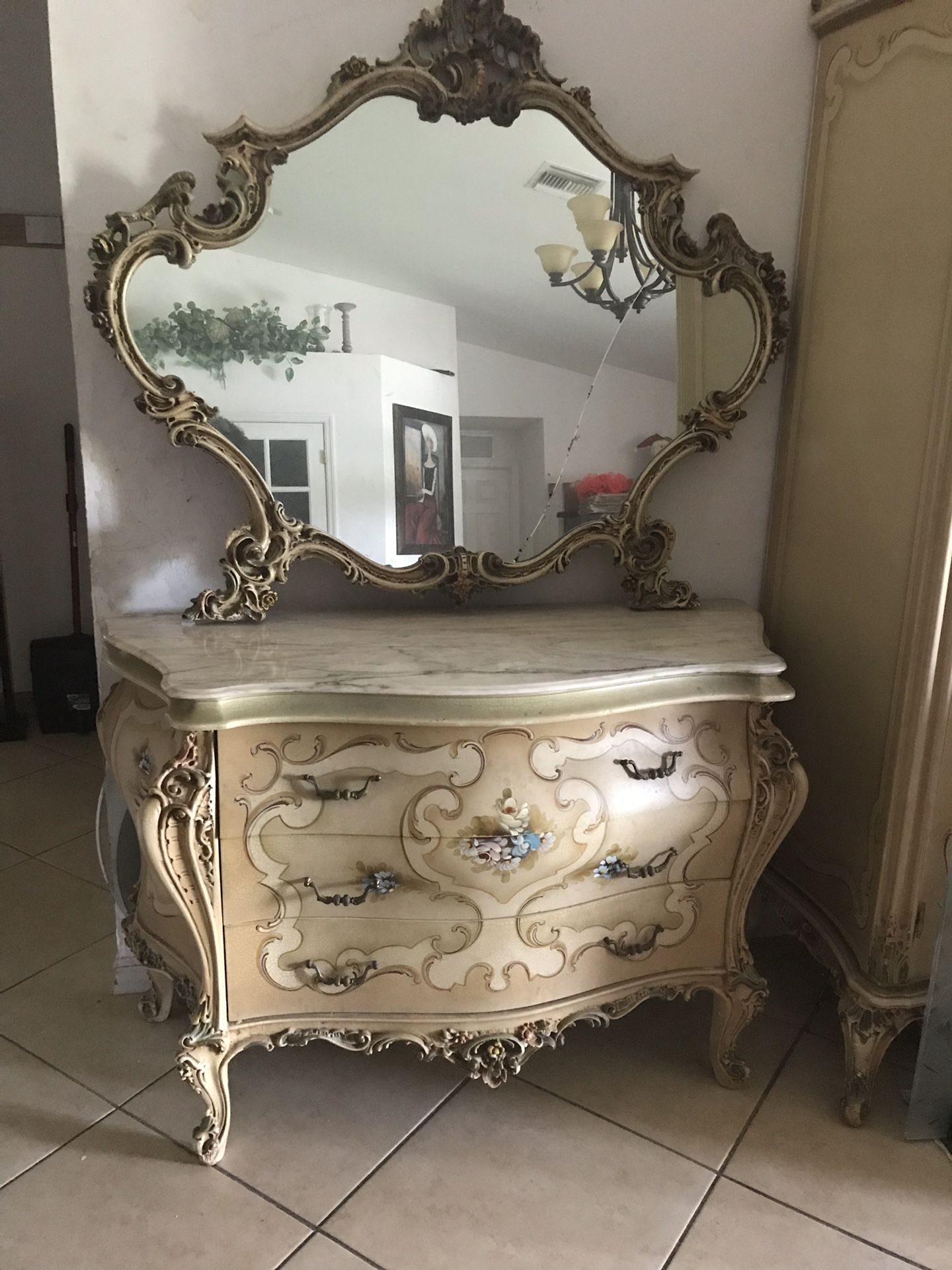 Antique Dresser and mirror