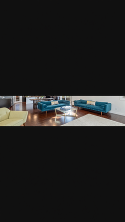 West Elm Royal Blue Velvet Sofa Set with Dining Set – Like New - Las Vegas, NV