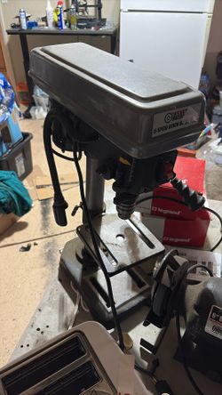 Drill Press And Bench Grinder With Foot Pedal