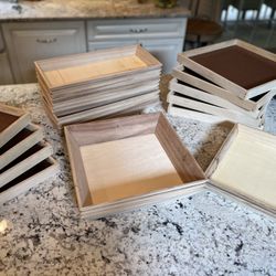Wood Platter Trays. Set Of 25 Of Them. Crate For Cheese Boards,charcuterie Boards, And Craft Projects.