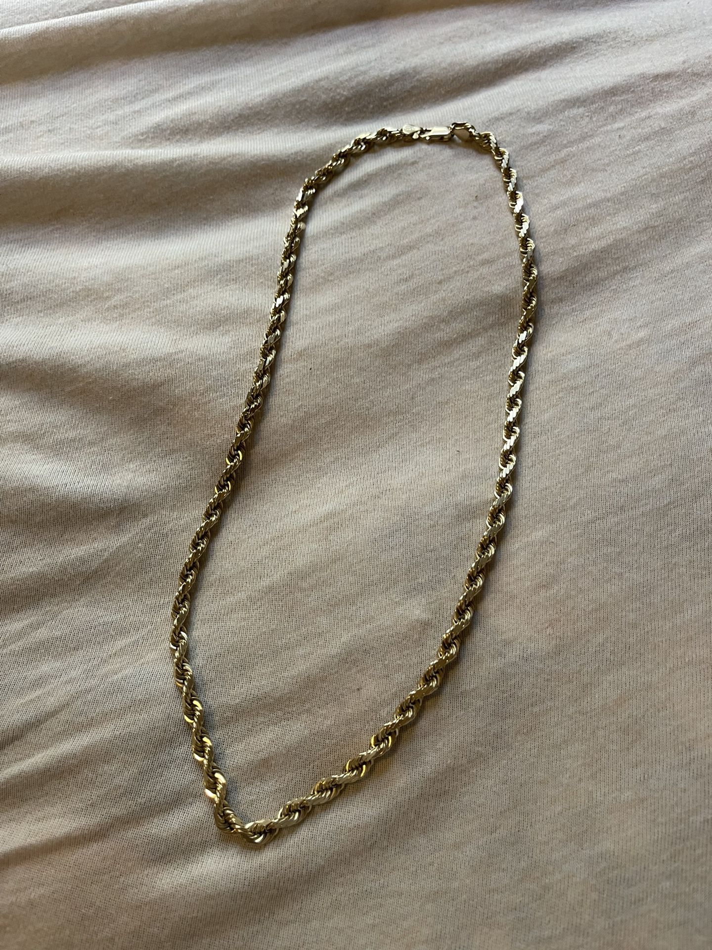 10k Gold Rope Chain 45 Grams
