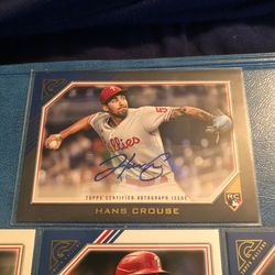 Four 2022 Topps Gallery Philadelphia Phillies Baseball Cards Including A Rookie Auto And A Private Issue Sn/250 All Mint Condition! Thumbnail
