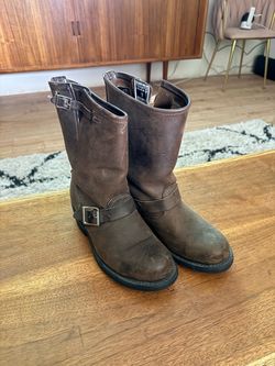 Frye Brown Leather Engineer Boots 7R
