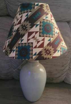 Custom Covered Lamp and Shade