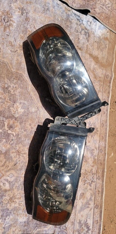 03 Ram 1500 Smoked Headlights