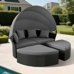 Canopy Bed Sun Tanning Bed Brand New Poolside Lounger Brand New Patio Set 🆕🚎🚎🆕