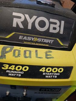 Ryobi 4000 generator/ inverter