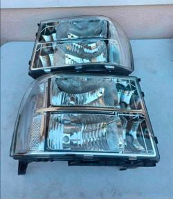 07-13 Gmc Sierra Headlights Luces Focos Micas Faros Faroles Headlamps
